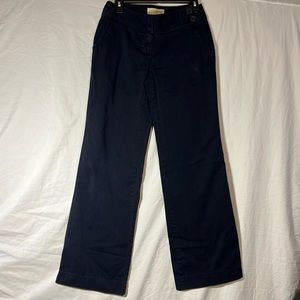London Jean The Marisa Fit - Navy Wide Leg Chino Pants- Size 4 TALL